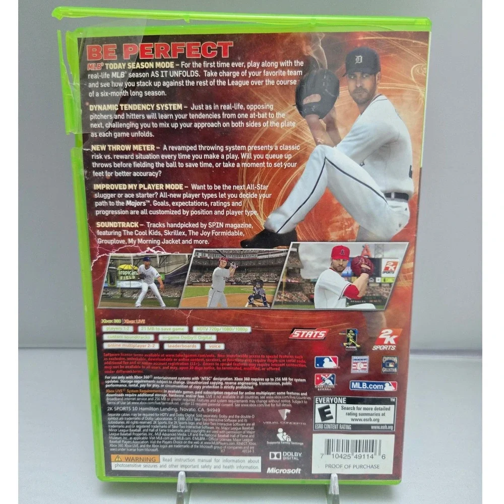 Major League Baseball 2K11 & 2K12 Bundle - Xbox360 - Complete CIB 2 Games Tested